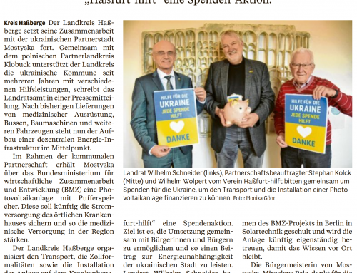 Pressemitteilung Solarenergie für Ukraine